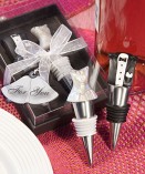 Bottle Stopper Wedding Favors, Bride and Groom Set 