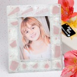 Murano Collection Pink Frosted Finish Picture Frame