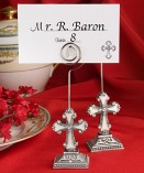 Elegant cross design place card/photo  holders