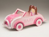 "Car Gift Box, Pink Convertible" 