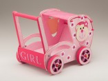"Baby Shower Carriage, Girl Floral"