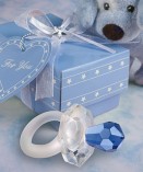 Choice Crystal blue pacifier favors