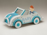 "Car Gift Box, 'Baby Boy' Centerpiece"