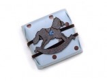 Mirelli Chocolate Baby Shower Favors, Rocking Horse Stone