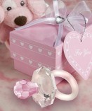Choice Crystal pink pacifier favors
