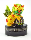 Porcelain Trinket Box-Chinese Lion