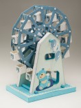 "Blue Teddy Bear Centerpiece Ferris Wheel" 
