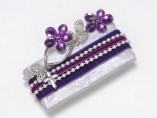 Mirelli Chocolate Baptism Favors, Purple Daisy Cross