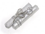 Mirelli Chocolate Wedding Favors, Silver Heart