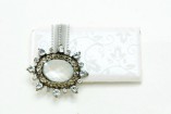Mirelli Chocolate Wedding Favors, Oval Rhinestone