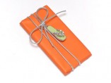 Mirelli Chocolate Favors, Orange/Green Flip-Flop